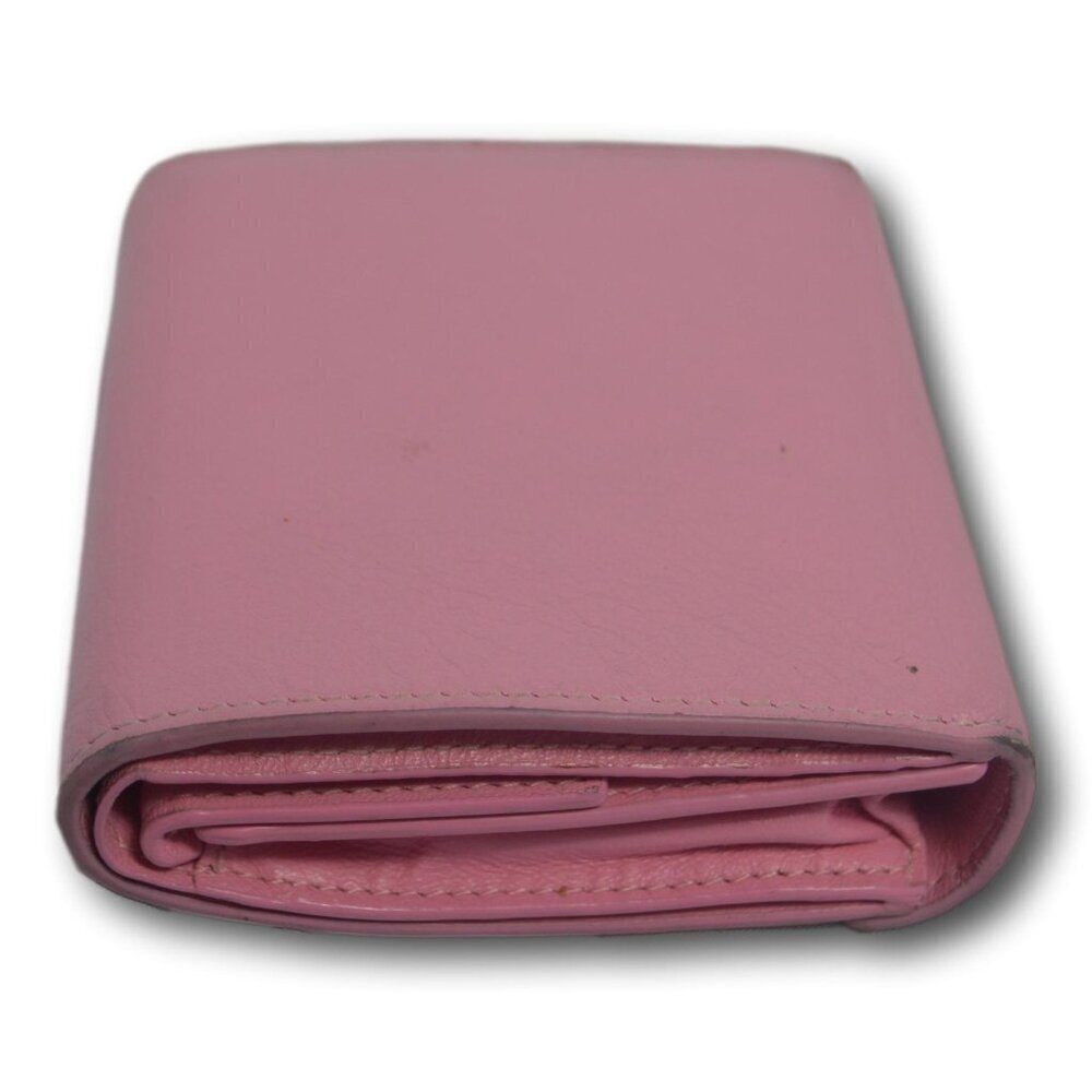 BALENCIAGA Leather Papier Mini Wallet Pink - Picture 6 of 6